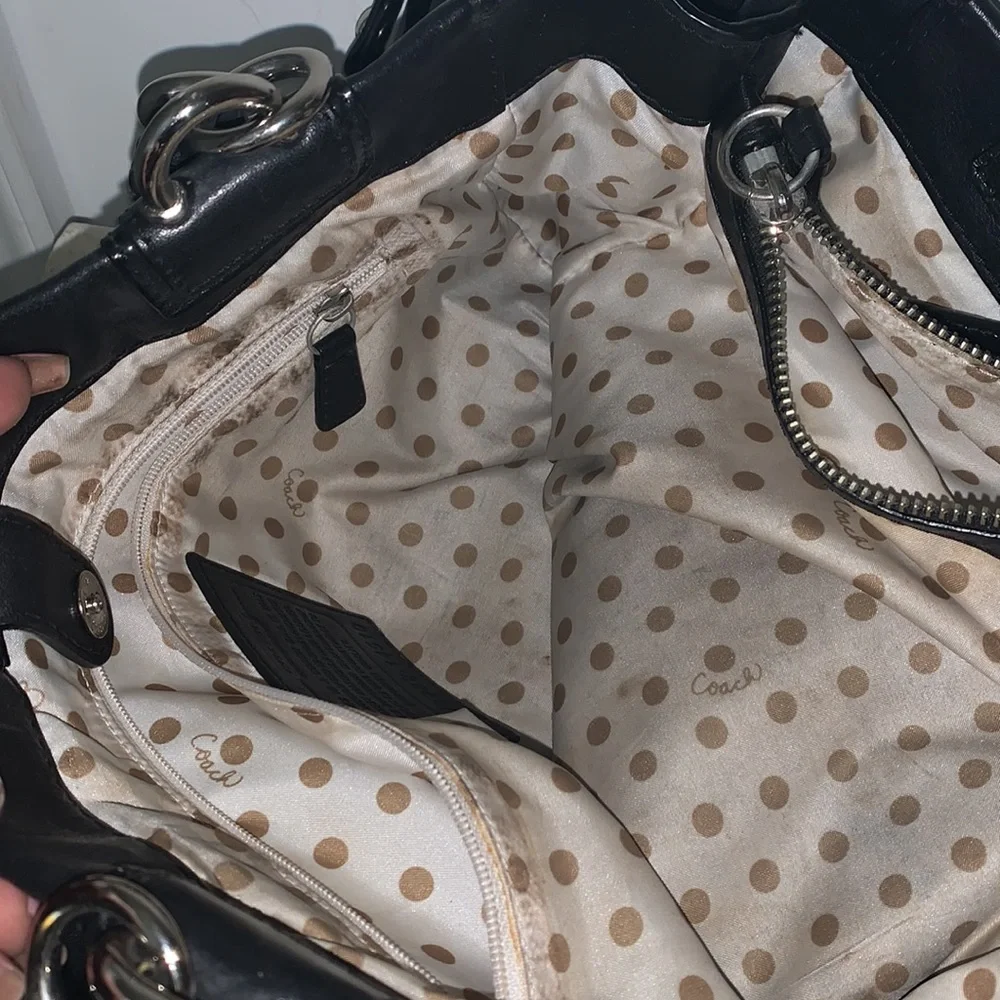 Black Coach purse - Picture 9 of 11